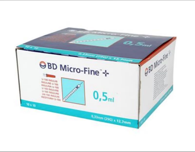 Køb BD Micro Fine Insulinsprøjte 0,5 ml (100 stk) | Well.dk
