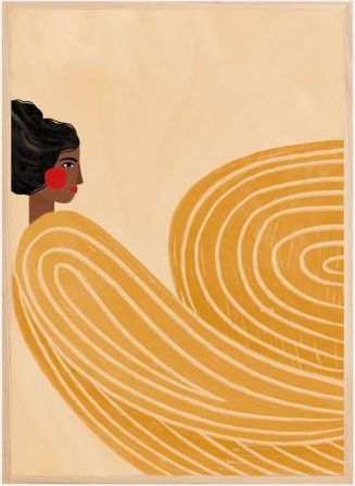 the woman with the yellow stripes plakat (1)