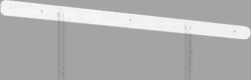 Sarpsborg Metall Bæreskinne 1900mm Hvid Reolsystem
