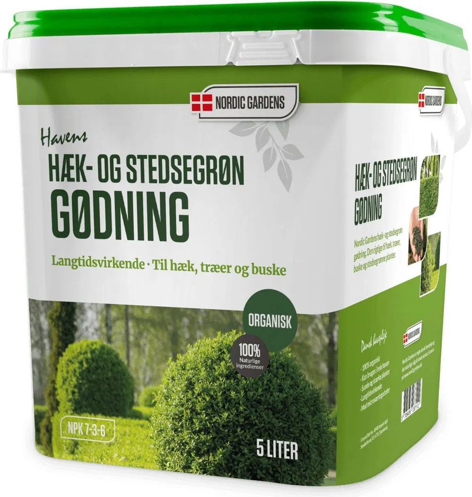 hæk- og stedsegrøn gødning - 50 m2