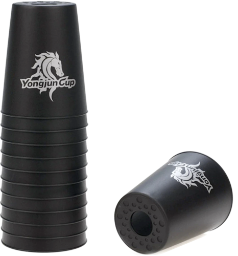 YJ Pure Color Flying Cups Red Black