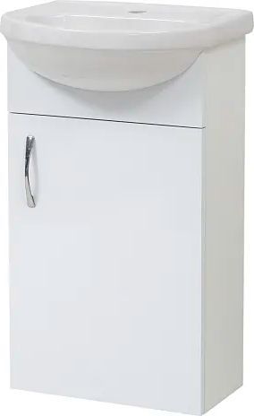 milano badmøbel 40 cm hvid m/vask