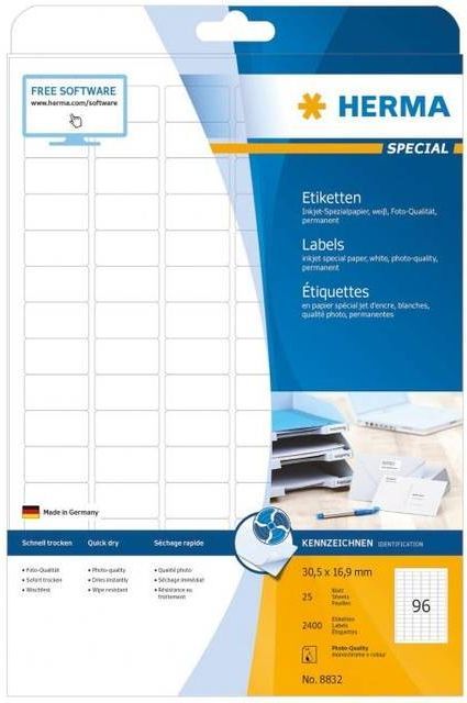 HERMA Special Etiketter 30.5 x 16.9 mm 2400etikette(r)