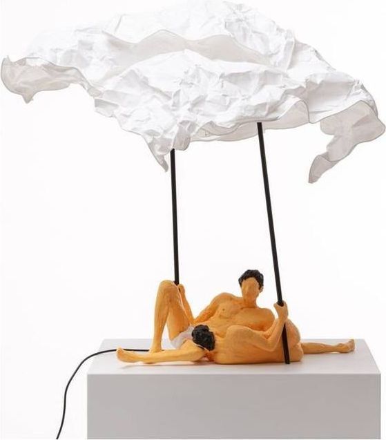 Seletti Love Is A Verb Lea And Tony Bordlampe Hvid/Multifarvet