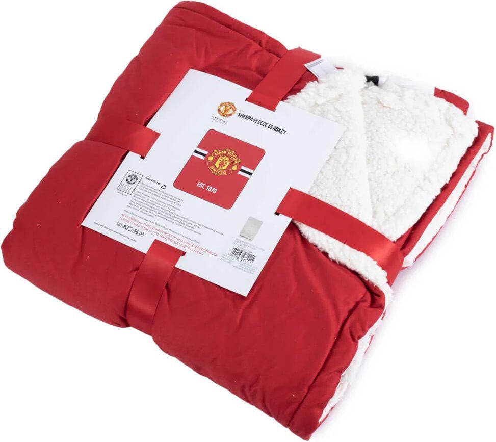 Manchester United Sherpa fleece tæppe