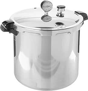 presto 01784 23-quart induction compatible pressure canner, silver, aluminum