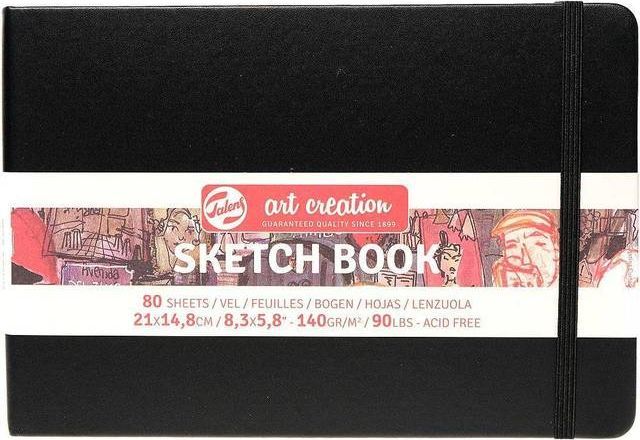 Talens Art Creation Sketchbook Black 14.8x21cm 140g 80 sheets