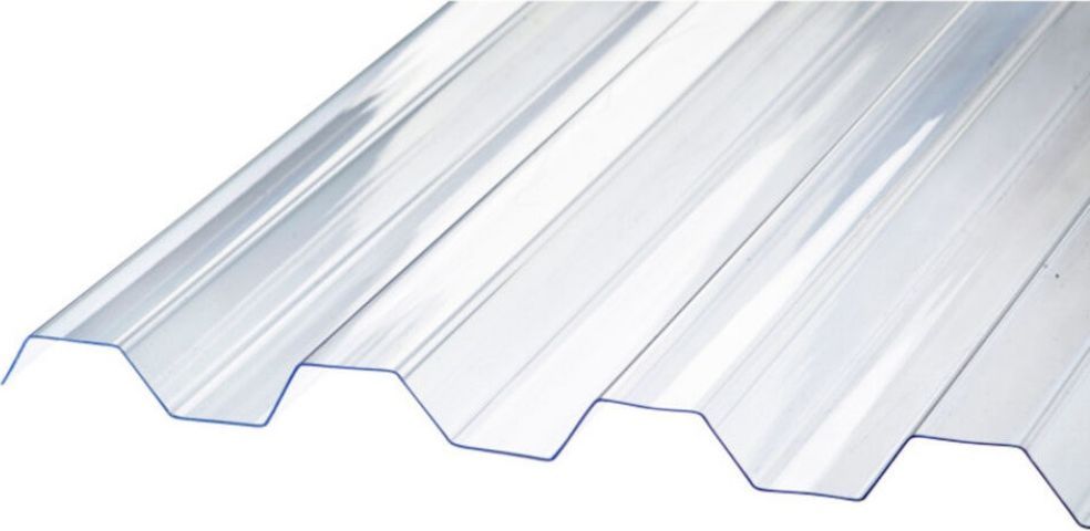 rias sunlux 2000 pc, trapezplade, 0,8x115x3100 mm, glasklar
