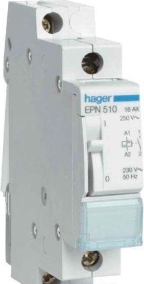 Hager Kiprelæ 16A 250V 1sl sp 8V