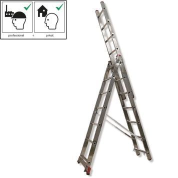 krause stige universal 3 x 11 trin aluminium