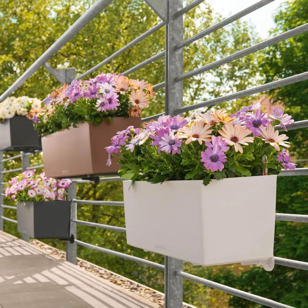 Lechuza Balconera Color udendørs krukke til blomster med selvvandingssystem