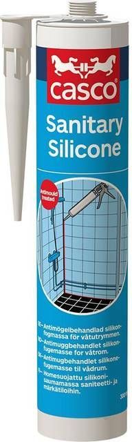 Våtrumssilikon CASCO transparent 300 ml