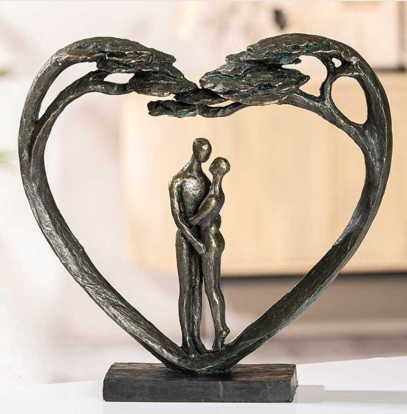 skulptur, kærlighedstræet, 32 cm