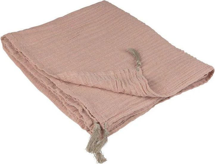 Fondaco Plaid Tæppe Pink (170x130cm)