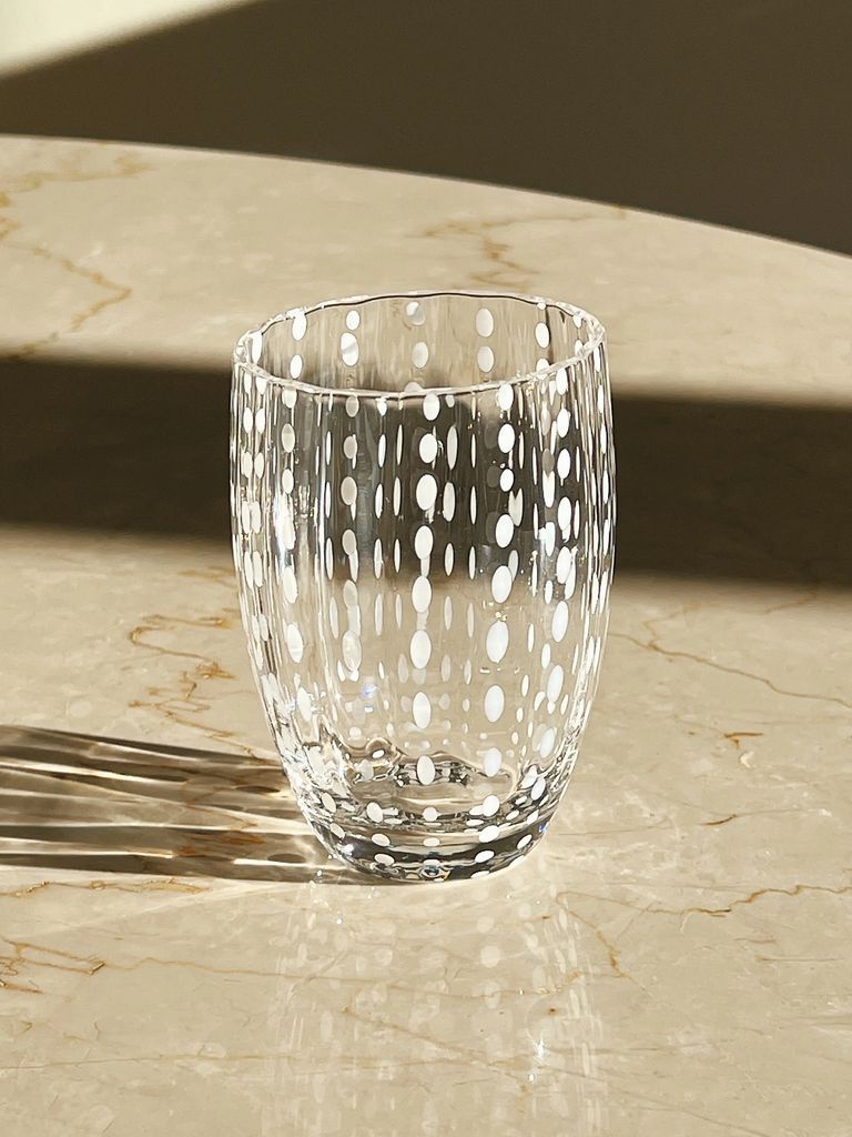 Zafferano Perle Tumblers, Set 2 Drinking Glass