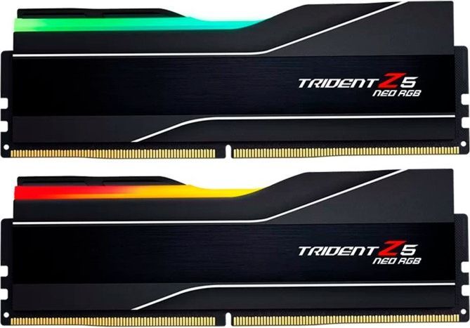 g.skill trident z5 neo rgb ddr5-6000 - 32gb - cl36 - dual channel (2 pcs) - amd expo & intel xmp - sort med rgb