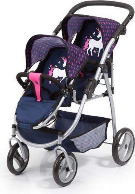 Bayer Twin Pram Navy