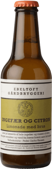 Ebeltoft Gårdbryggeri Ingefær- og citronbrus 25 cl