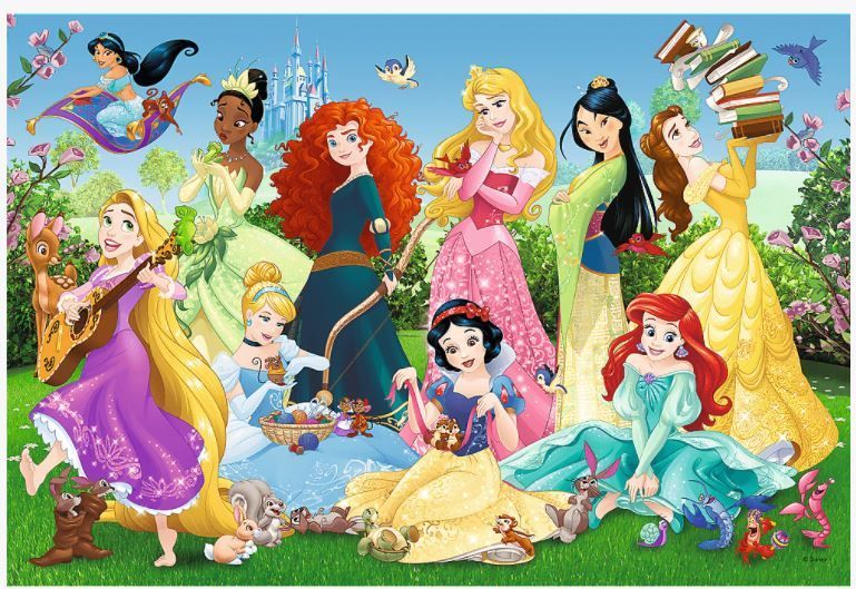 Trefl Disney: Prinsesser 100 brikker