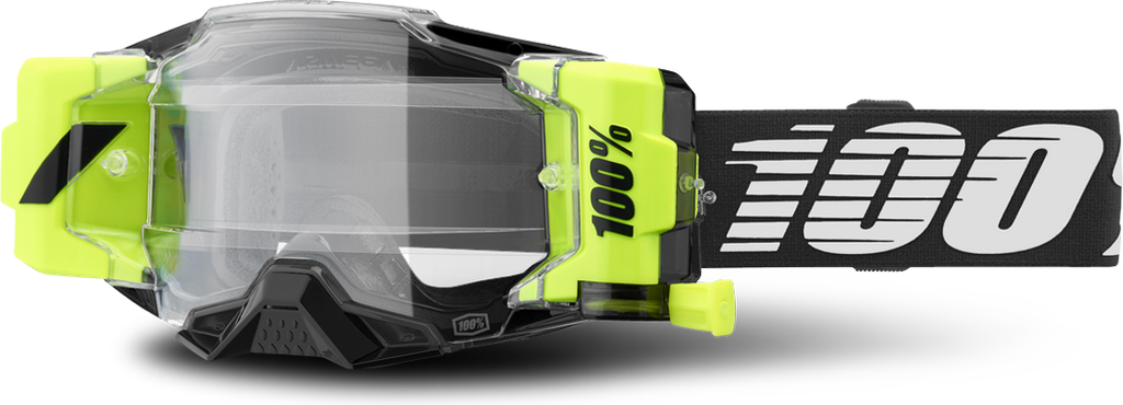 100% Armega Forecast MX Goggles Black-Clear