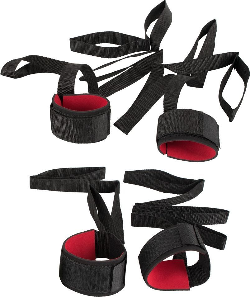 You2Toys : Bondage-Set, 4 Bojor med Remmar