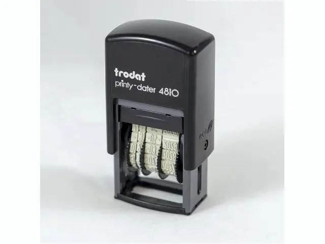 Datostempel Trodat 4810 sort 3,8mm dato