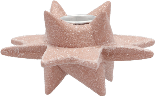 Medusa Copenhagen Shooting Star Pink Fyrfadsstage 6cm 2stk