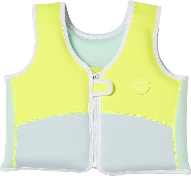 Sunnylife Svømmevest Salty the Shark 3-6 År Aqua Neon Yell 3-6 år Svømmevest