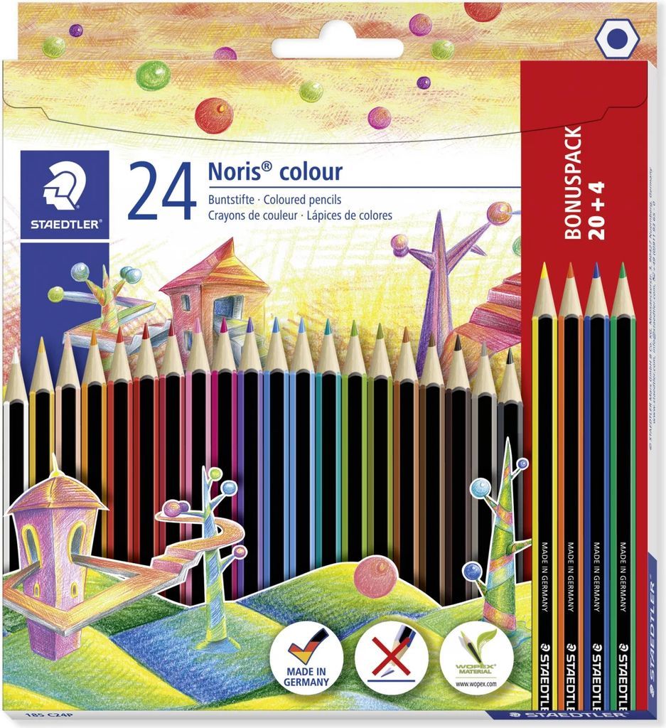 Staedtler Noris Coloured Pencils 185 24-pack