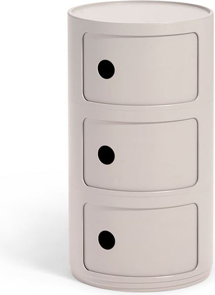 componibili bio 3 sidobord, färg: cream – kartell