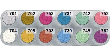 Ansigtsmaling, 12 Farver Pearl, Grimas