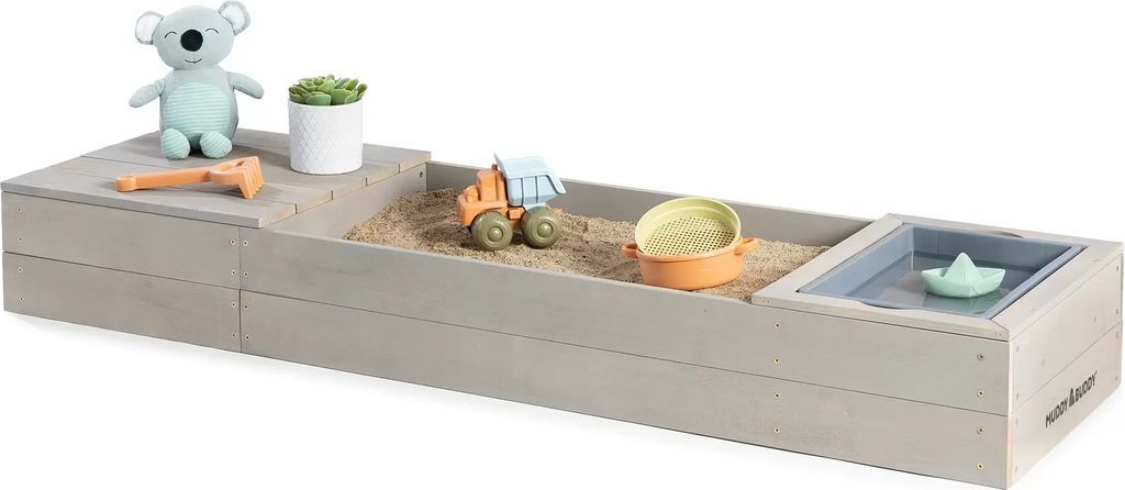 muddy buddy sandkasse space saver grå 150x45 cm
