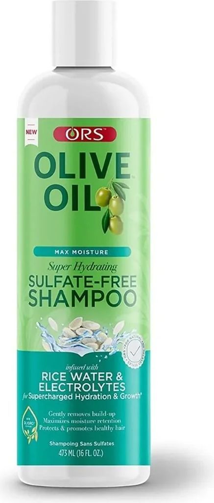 ORS Max Moisture Rice Water & Electrolytes Shampoo 473ml