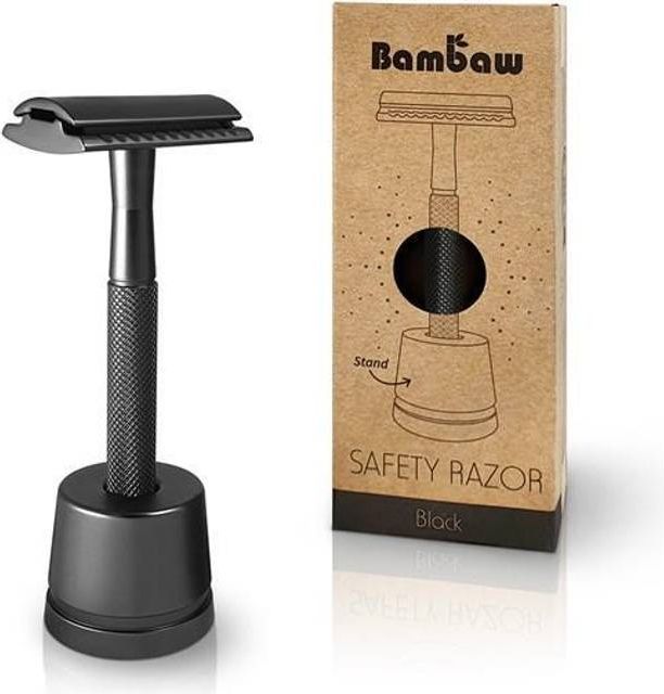 Bambaw Barberskraber Safety Razor Med Holder - Sort