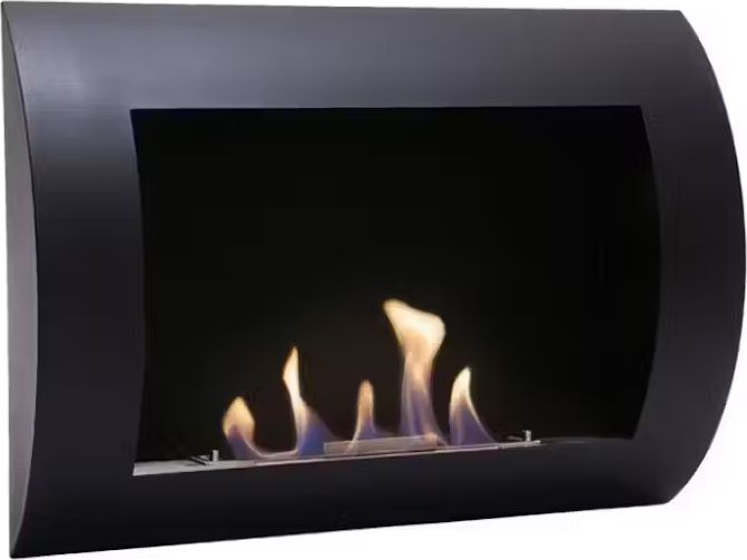 Ocean - Black Bio Wall Fireplace