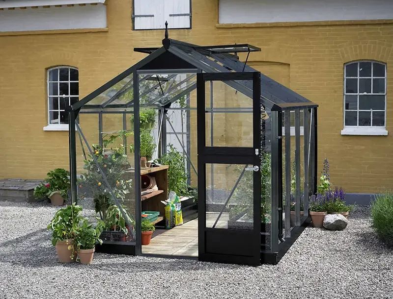 Juliana Compact 5,0 m² antracitgrå m/ 3 mm hærdet glas