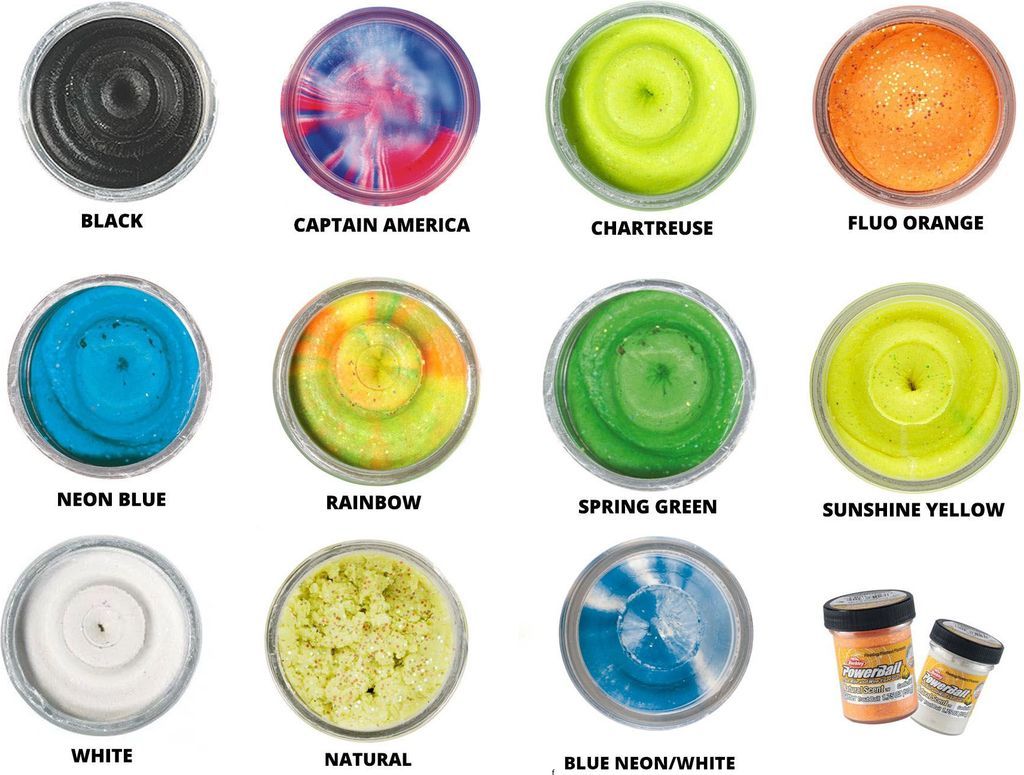 Berkley Garlic Powerbait Rainbow Glitter