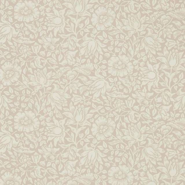 Morris & Co Mallow Dusky Rose Blomster tapet