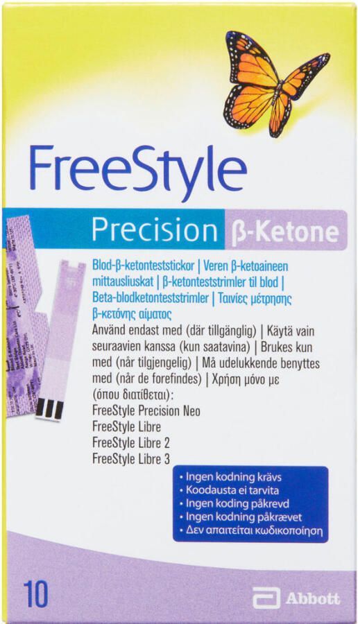 freestyle precision keton teststrimler (10 stk)
