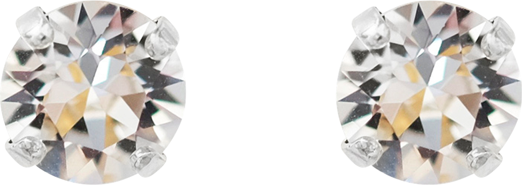 Caroline Svedbom - Øreringe Classic Stud Earring Rhodium - Sølvfarvet