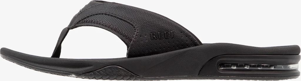 FANNING - Sandaler m/ tåsplit - all black
