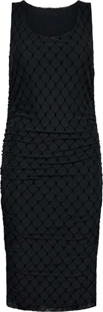 mesh kjole, black, xl