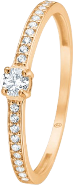Mads Z Mia Ring - Gold/Transparent