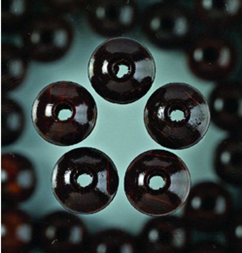 Træperler Brune