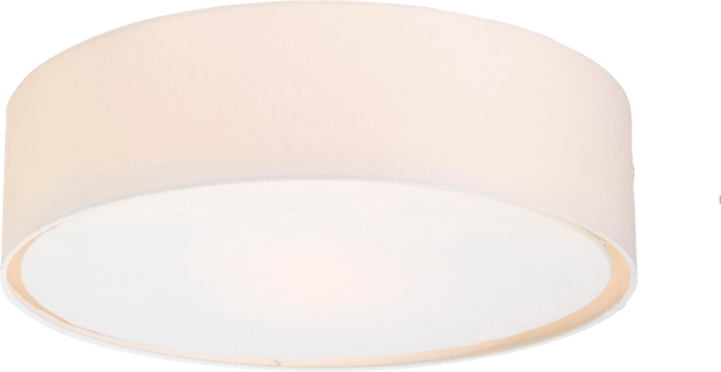 PR Home Sam Loftlampe - Ø 45 cm - Stof - Hvid