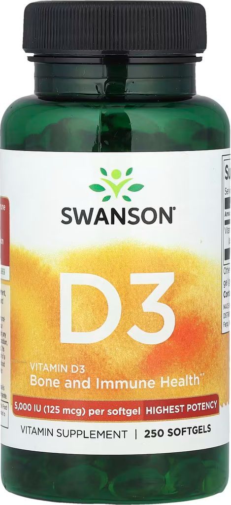 Swanson Vitamin D3 2 000 IU 250 stk