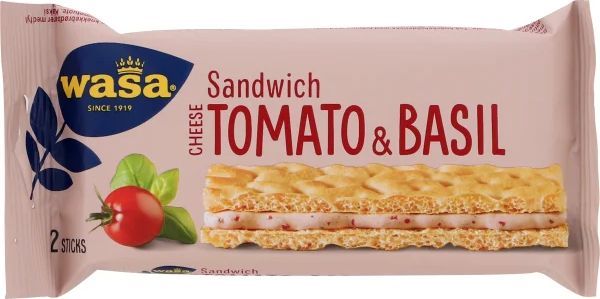 Wasa Sandwich Ost med Tomat/Basilikum, 40g