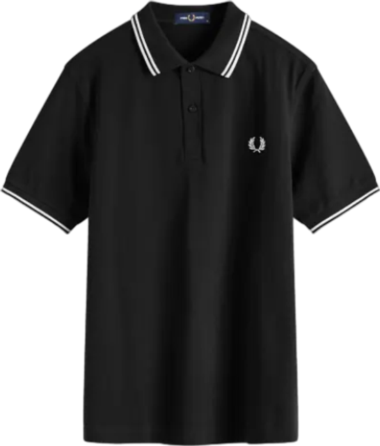 Fred Perry Twin Tipped Polo Shirt - Black