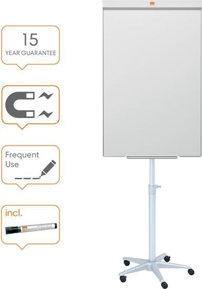 Nobo Impression Pro Magnetisk Mobil Whiteboard i Stål