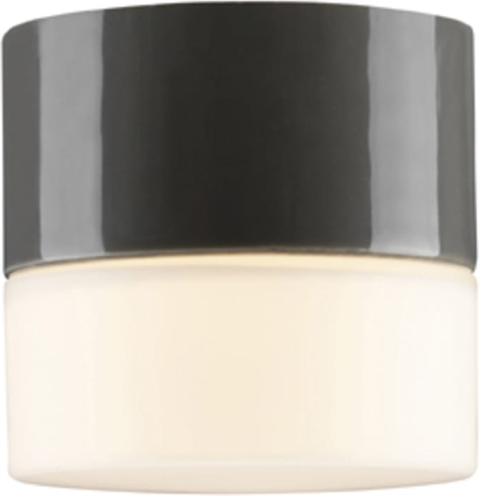 Tak- og vegglampe Opus 100/100 grå, matt opalglass G9